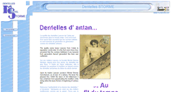 Desktop Screenshot of dentelles-storme.com