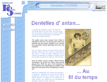 Tablet Screenshot of dentelles-storme.com